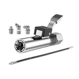 Maxbell Release Grease Coupler Lock Nozzle Labor Saving for Grease Fitting Equipment Nozzle 30cmHose3Head