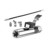Maxbell Release Grease Coupler Lock Nozzle Labor Saving for Grease Fitting Equipment Nozzle 30cmHose3Head
