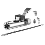 Maxbell Release Grease Coupler Lock Nozzle Labor Saving for Grease Fitting Equipment Nozzle 40cmHose3Head