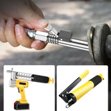 Maxbell Release Grease Coupler Lock Nozzle Labor Saving for Grease Fitting Equipment Nozzle 40cmHose3Head
