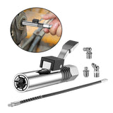 Maxbell Release Grease Coupler Lock Nozzle Labor Saving for Grease Fitting Equipment Nozzle 40cmHose3Head