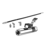 Maxbell Release Grease Coupler Lock Nozzle Labor Saving for Grease Fitting Equipment Nozzle 60cmHose3Head