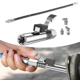 Maxbell Release Grease Coupler Lock Nozzle Labor Saving for Grease Fitting Equipment Nozzle 60cmHose3Head
