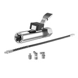 Maxbell Release Grease Coupler Lock Nozzle Labor Saving for Grease Fitting Equipment Nozzle 60cmHose3Head