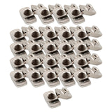 Maxbell 50Pcs Carbon Steel T Nuts Assortment High Strength for Woodworking 20 Series M5