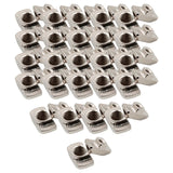 Maxbell 50Pcs Carbon Steel T Nuts Assortment High Strength for Woodworking 20 Series M5