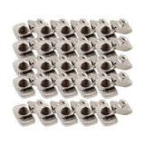 Maxbell 50Pcs Carbon Steel T Nuts Assortment High Strength for Woodworking 20 Series M3