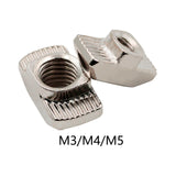 Maxbell 50Pcs Carbon Steel T Nuts Assortment High Strength for Woodworking 20 Series M3