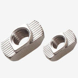 Maxbell 50Pcs Carbon Steel T Nuts Assortment High Strength for Woodworking 20 Series M3