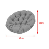 Maxbell Outdoor Seat Cushion Chair Pads Round Waterproof Chair Pads for Hammock Dark Gray