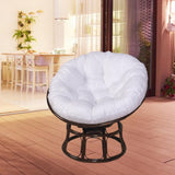 Maxbell Outdoor Seat Cushion Chair Pads Round Waterproof Chair Pads for Hammock White