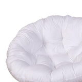 Maxbell Outdoor Seat Cushion Chair Pads Round Waterproof Chair Pads for Hammock White