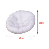 Maxbell Outdoor Seat Cushion Chair Pads Round Waterproof Chair Pads for Hammock White