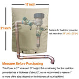 Maxbell Outdoor Faucet Insulated Covers Hose Pipe Covers for Water Spigot Socks beige