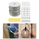 Maxbell 30M Cable Wire Kit Heavy Duty for Yard Cleaning Garden Chandelier