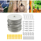 Maxbell 30M Cable Wire Kit Heavy Duty for Yard Cleaning Garden Chandelier