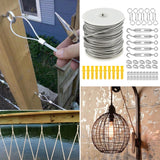 Maxbell 30M Cable Wire Kit Heavy Duty for Yard Cleaning Garden Chandelier