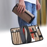 Maxbell Portable Tool Roll up Bag Carrier Tote Tool Pouches for Electrician Hobbyist
