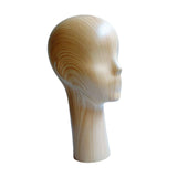 Maxbell Manikin Head Display Stand Salon Styling Tools for Jewelry Scarf Glasses Dark Wood Color