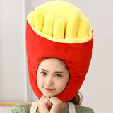 Maxbell Plush Hat French Fries Novelty Party for Festivals Masquerade Birthday