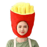 Maxbell Plush Hat French Fries Novelty Party for Festivals Masquerade Birthday