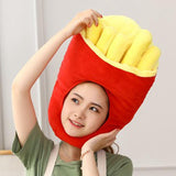 Maxbell Plush Hat French Fries Novelty Party for Festivals Masquerade Birthday