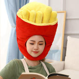 Maxbell Plush Hat French Fries Novelty Party for Festivals Masquerade Birthday