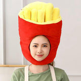 Maxbell Plush Hat French Fries Novelty Party for Festivals Masquerade Birthday