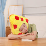 Maxbell Pizza Shaped Plush Hat Adorable Soft Selfie Hat for Masquerade Birthday