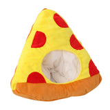 Maxbell Pizza Shaped Plush Hat Adorable Soft Selfie Hat for Masquerade Birthday