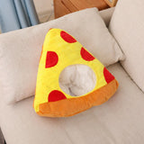 Maxbell Pizza Shaped Plush Hat Adorable Soft Selfie Hat for Masquerade Birthday