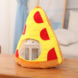 Maxbell Pizza Shaped Plush Hat Adorable Soft Selfie Hat for Masquerade Birthday