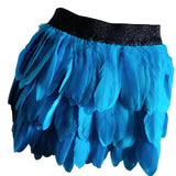 Maxbell Feathers Skirt Women Short Skirt Fashion for Party Wedding