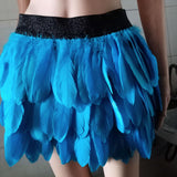 Maxbell Feathers Skirt Women Short Skirt Fashion for Party Wedding