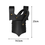 Maxbell Medieval Leather Strap Sword Holder Vintage Style Knight Costume Accessories Black