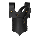 Maxbell Medieval Leather Strap Sword Holder Vintage Style Knight Costume Accessories Black