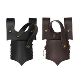 Maxbell Medieval Leather Strap Sword Holder Vintage Style Knight Costume Accessories Black