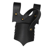 Maxbell Medieval Leather Strap Sword Holder Vintage Style Knight Costume Accessories Black