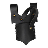 Maxbell Medieval Leather Strap Sword Holder Vintage Style Knight Costume Accessories Black