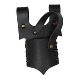 Maxbell Medieval Leather Strap Sword Holder Vintage Style Knight Costume Accessories Black