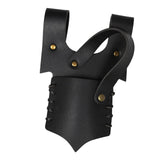 Maxbell Medieval Leather Strap Sword Holder Vintage Style Knight Costume Accessories Black