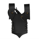Maxbell Medieval Leather Strap Sword Holder Vintage Style Knight Costume Accessories Black