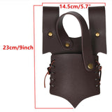 Maxbell Medieval Leather Strap Sword Holder Vintage Style Knight Costume Accessories Brown