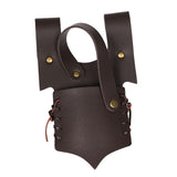 Maxbell Medieval Leather Strap Sword Holder Vintage Style Knight Costume Accessories Brown