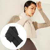 Maxbell Warm Down Scarf Neutral Comfortable Simple Fashion for Trip Climbing Fishing Black