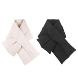 Maxbell Warm Down Scarf Neutral Comfortable Simple Fashion for Trip Climbing Fishing Black