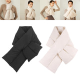 Maxbell Warm Down Scarf Neutral Comfortable Simple Fashion for Trip Climbing Fishing Black