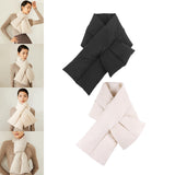 Maxbell Warm Down Scarf Neutral Comfortable Simple Fashion for Trip Climbing Fishing Black