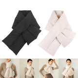 Maxbell Warm Down Scarf Neutral Comfortable Simple Fashion for Trip Climbing Fishing Black