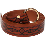 Maxbell Premium Medieval Knight Waist Belt Costume Accessories PU Leather Ring Belt Brown